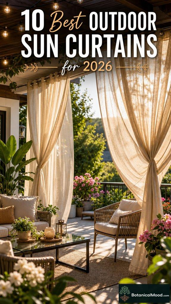 top outdoor sun curtain selections