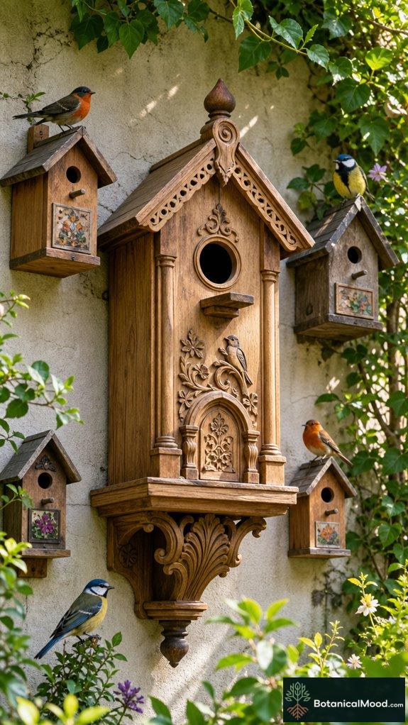 top wall mounted bird houses