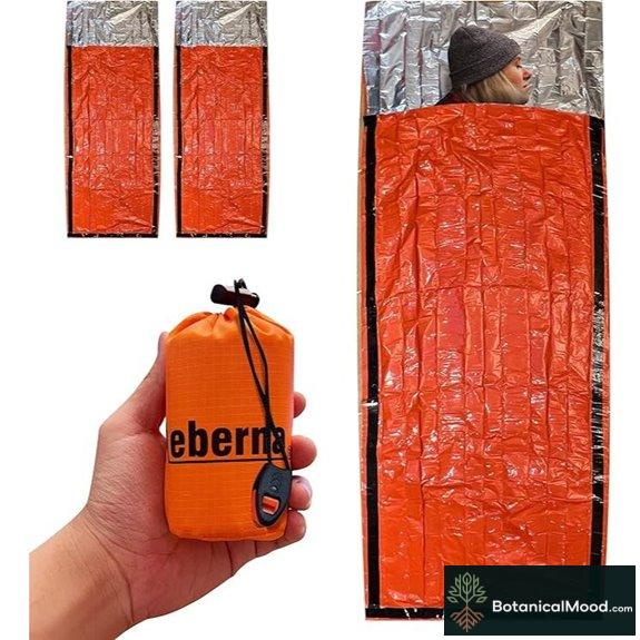 Emergency Sleeping Bags 2 Pack | Portable Emergency Blanket Survival Gear