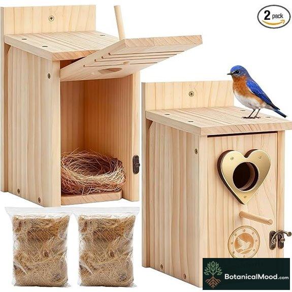 Bluebird Houses with Copper Guard (2 Pack)