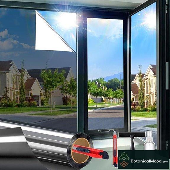 Reflective Window Privacy Film - UV Glare Heat Block
