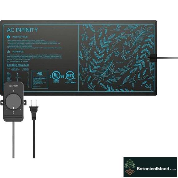 AC Infinity SUNCORE S3 Waterproof Seedling Mat with Heat Controller