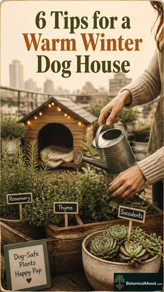 winter dog house warmth
