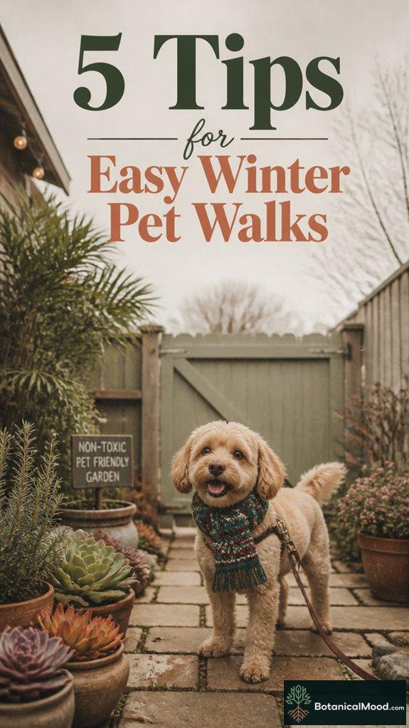 winter pet walk safety